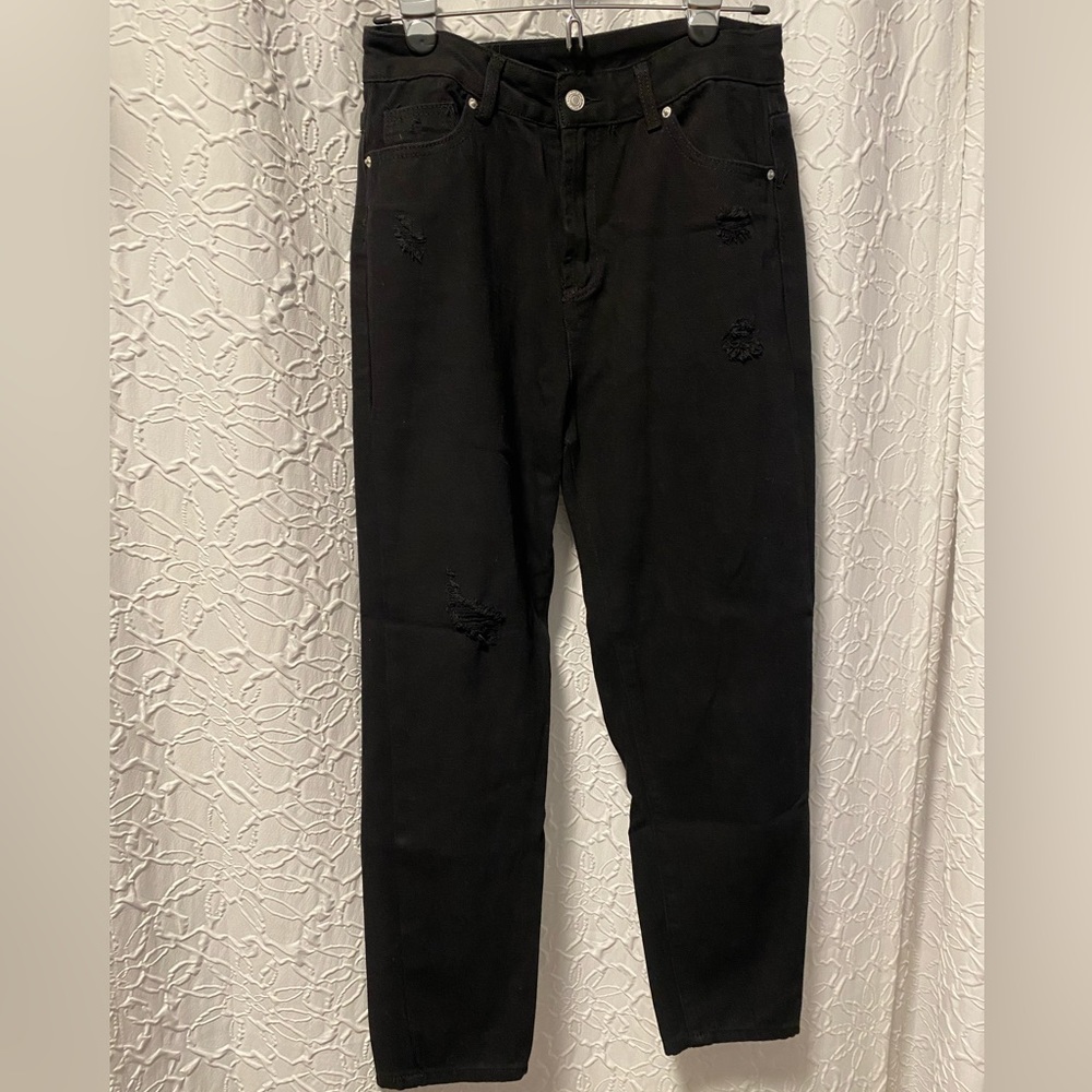 Block boyfriend jeans